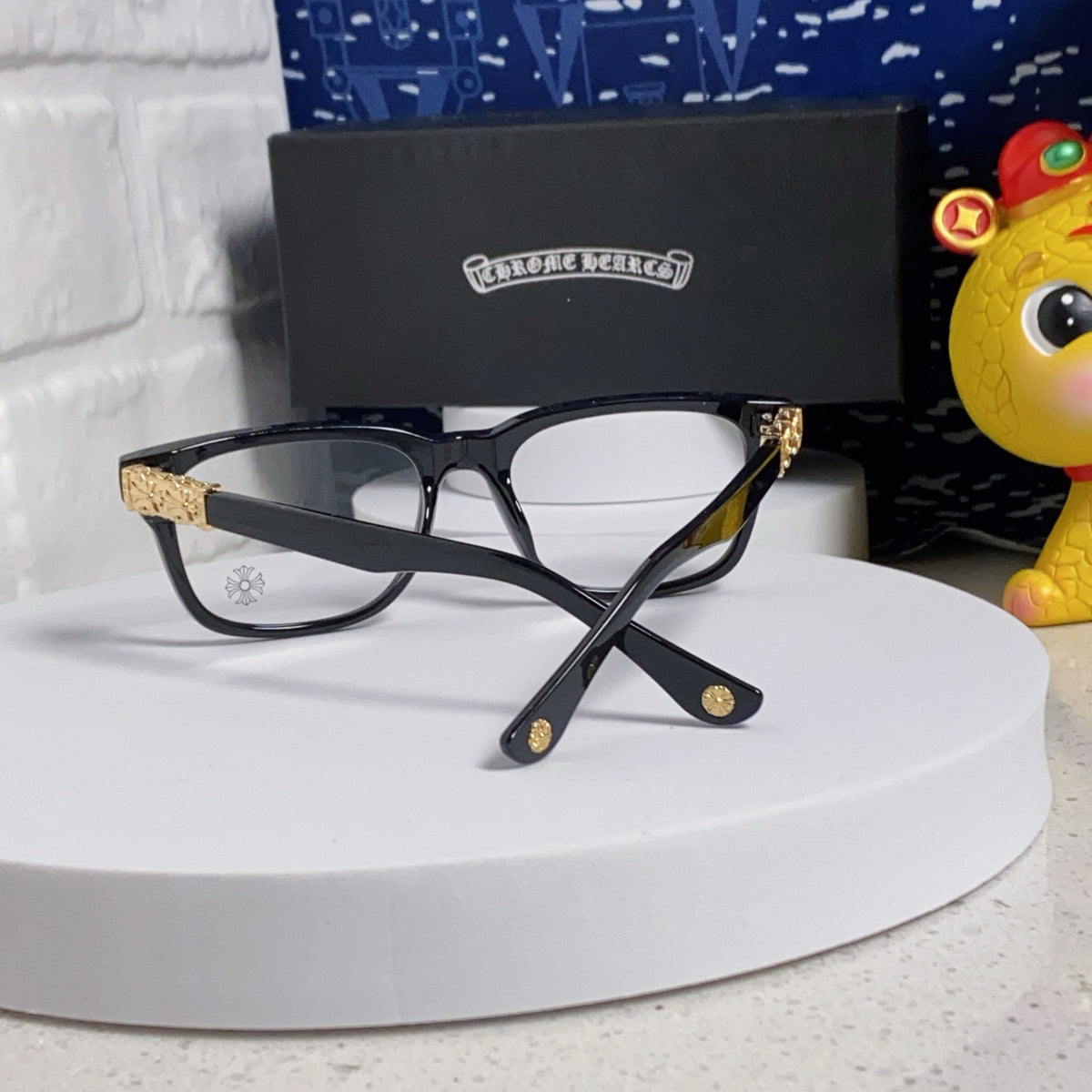 Chrome Hearts Two-Tone Cross Sunglasses