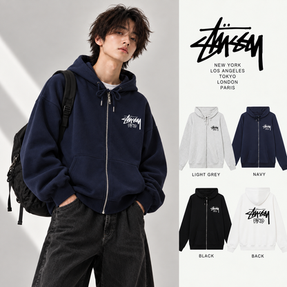 Stussy スタッシー ミラノシティ限定プリントフーディー 09021P90 ホワイト/ブラック/グレー/ネイビー アンビセックス