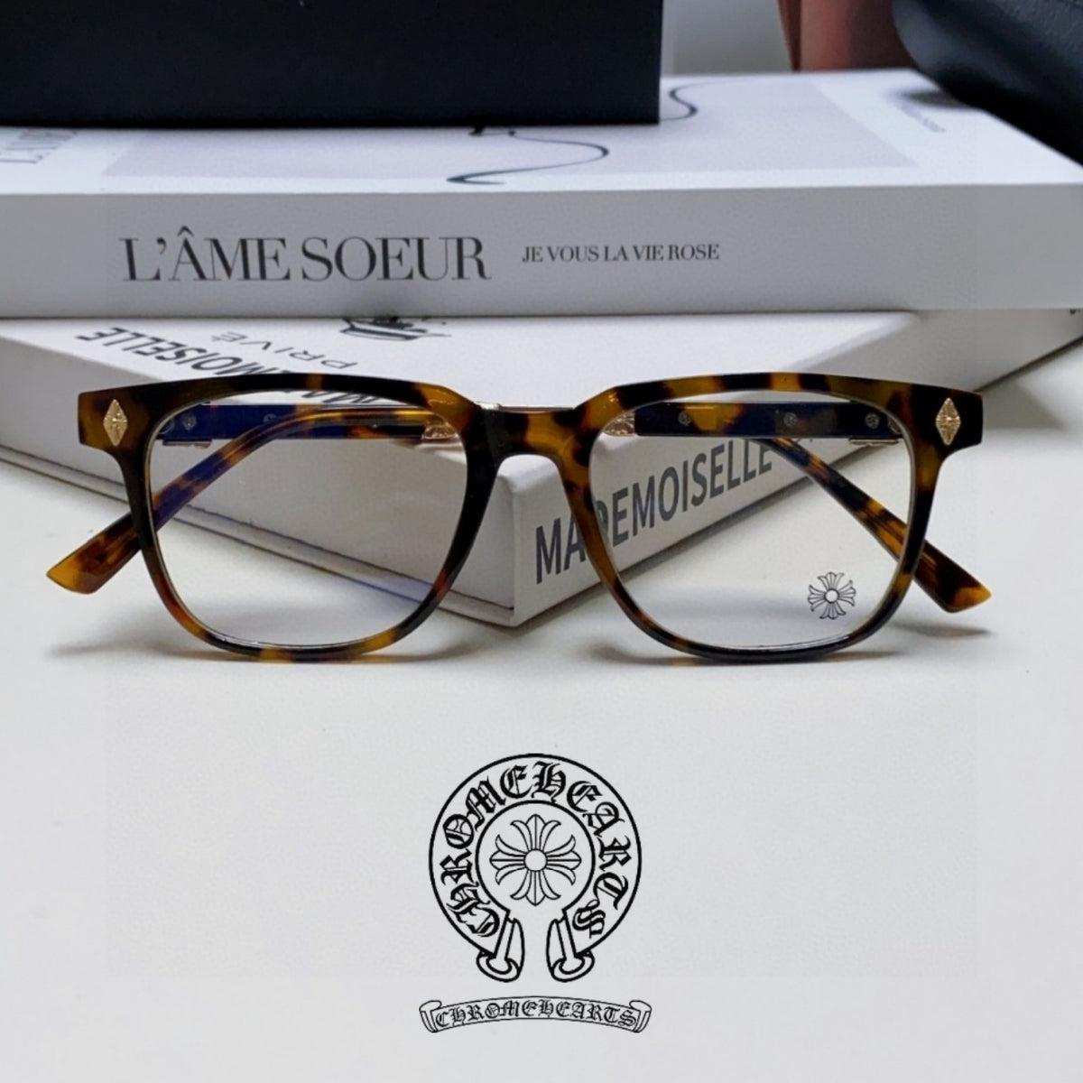 Chrome Hearts Tortoiseshell Optical Glasses