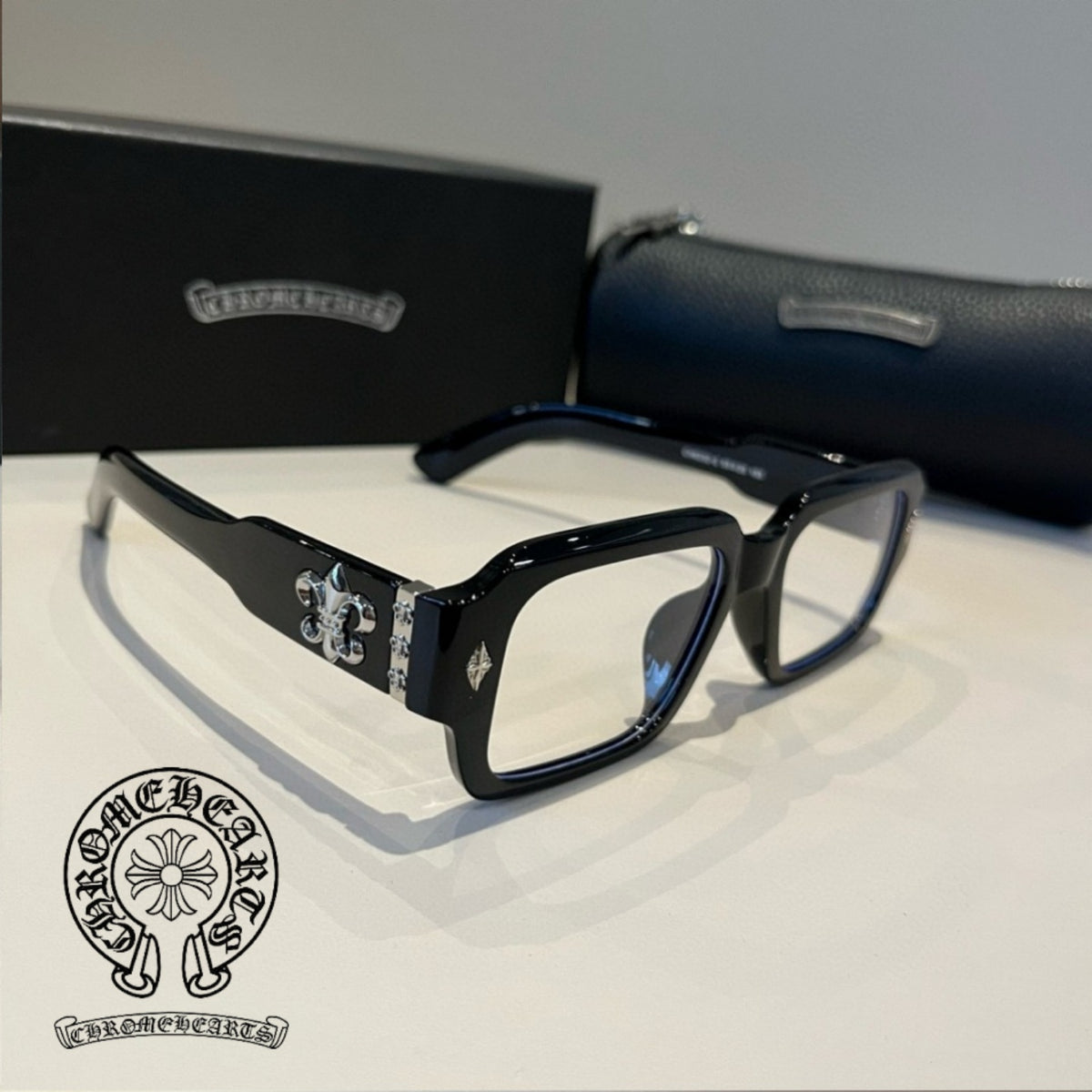 Chrome Hearts Black Optical Glasses
