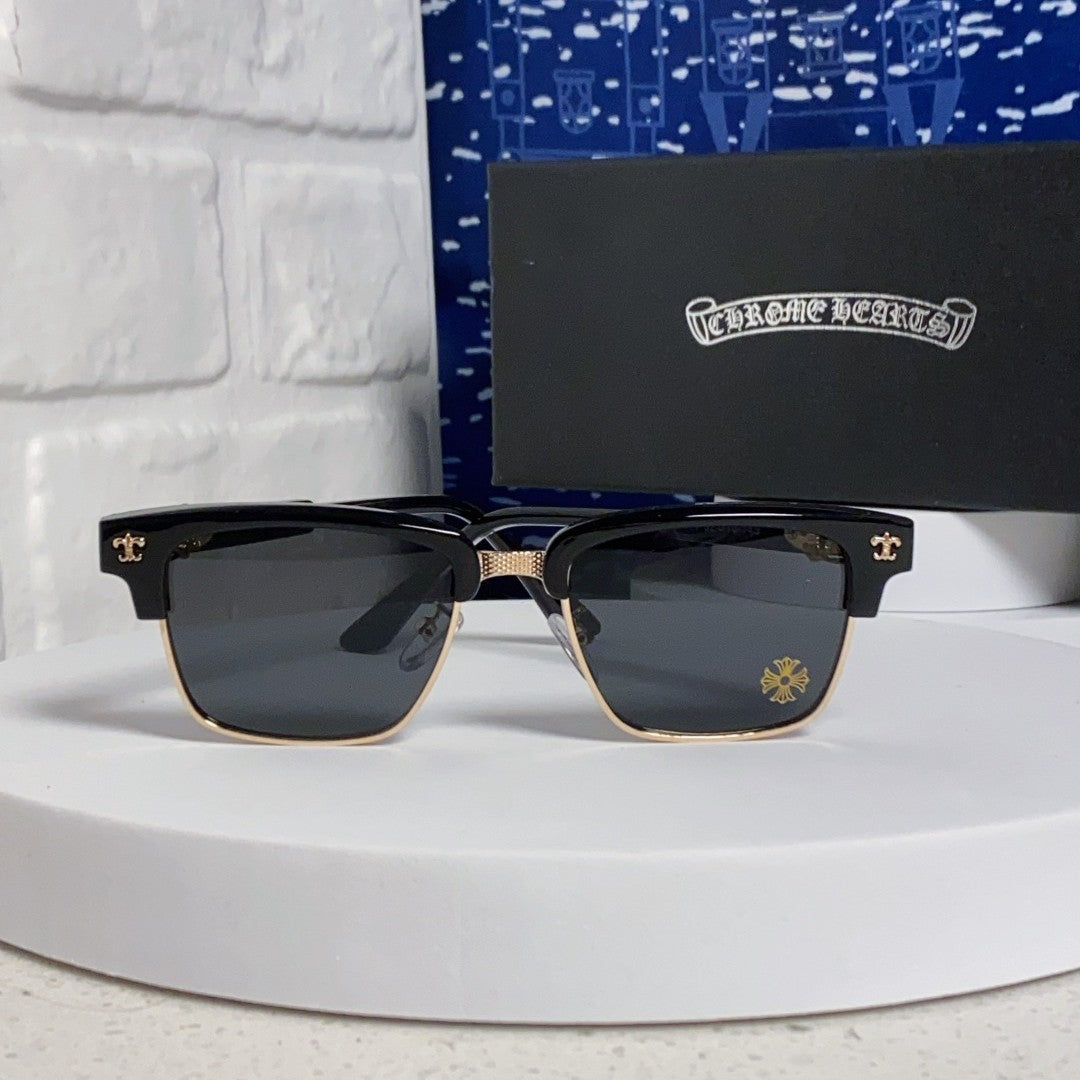 Chrome Hearts Handmade Browline Glasses