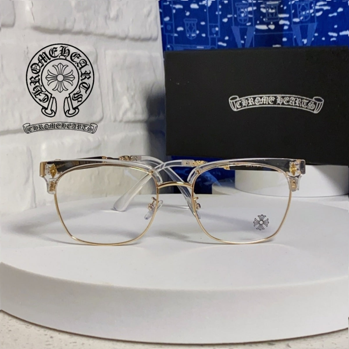 Chrome Hearts Vintage Browline Glasses
