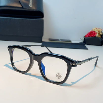 Chrome Hearts Retro Black Square Glasses