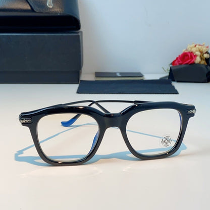 Chrome Hearts Retro Black Square Glasses