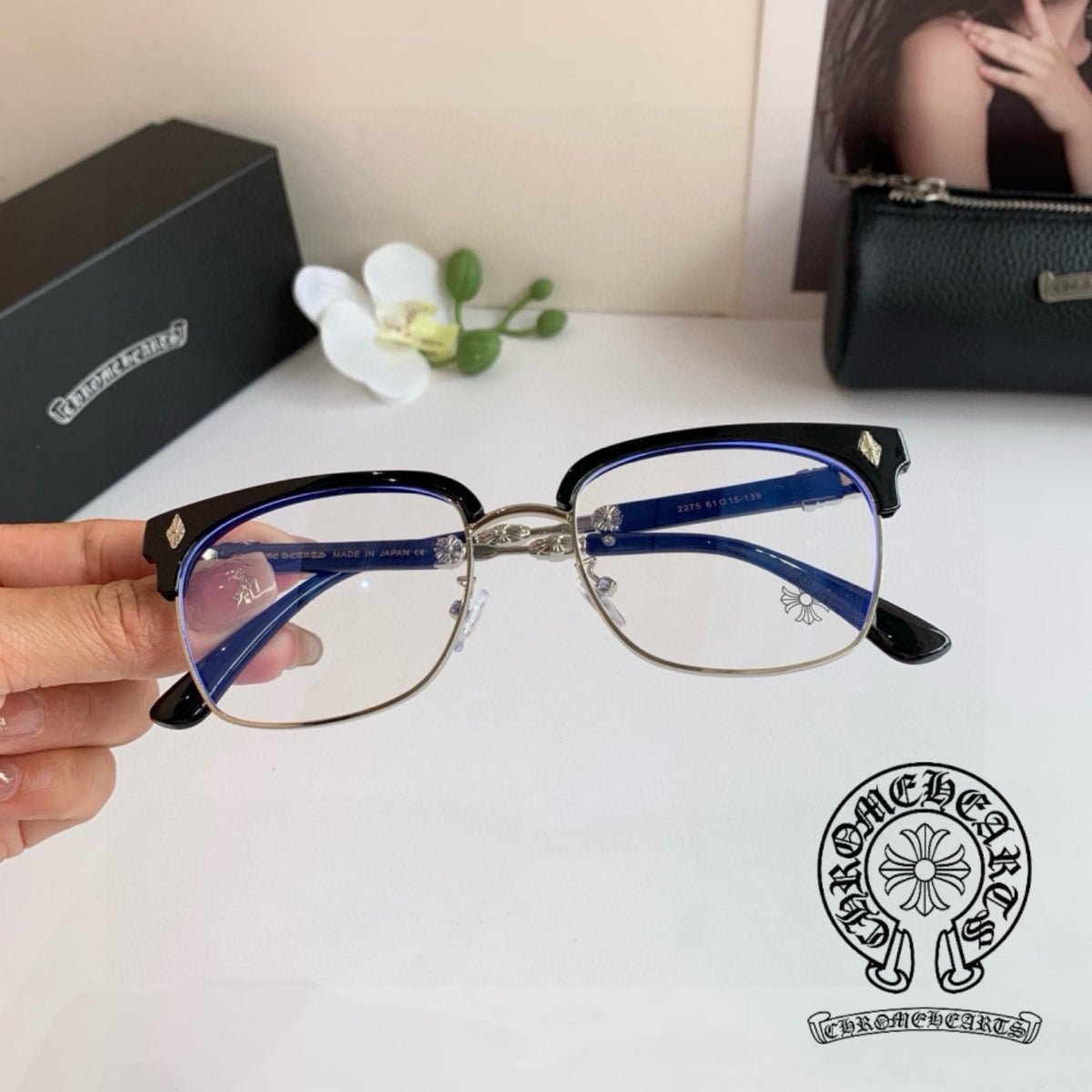 Chrome Hearts Square Optical Glasses