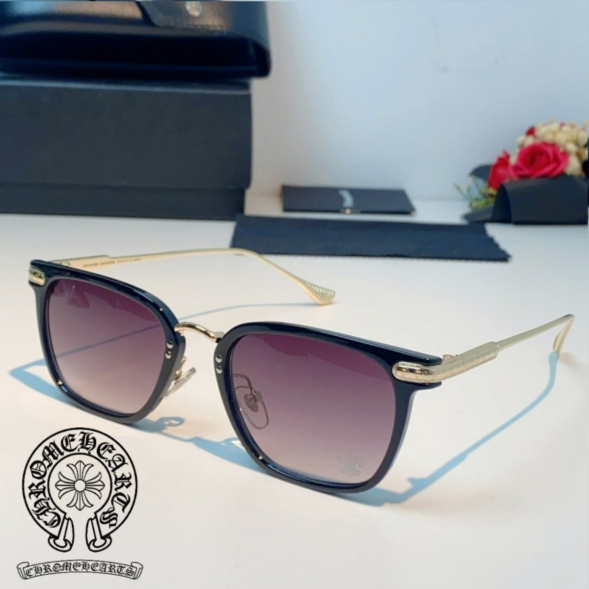 Chrome Hearts Oversized Gradient Glasses