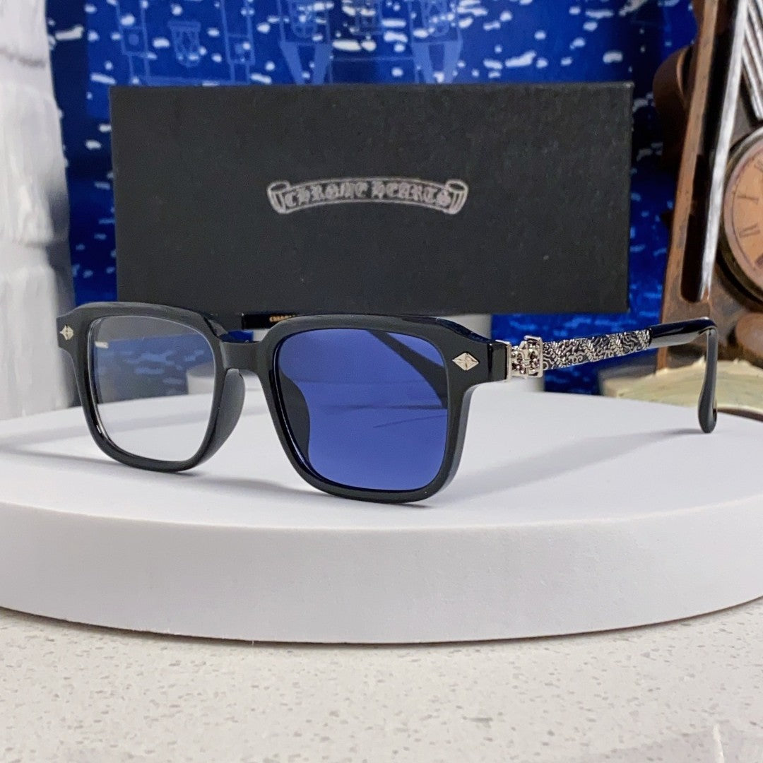 Chrome Hearts Vintage Blue Lens Sunglasses