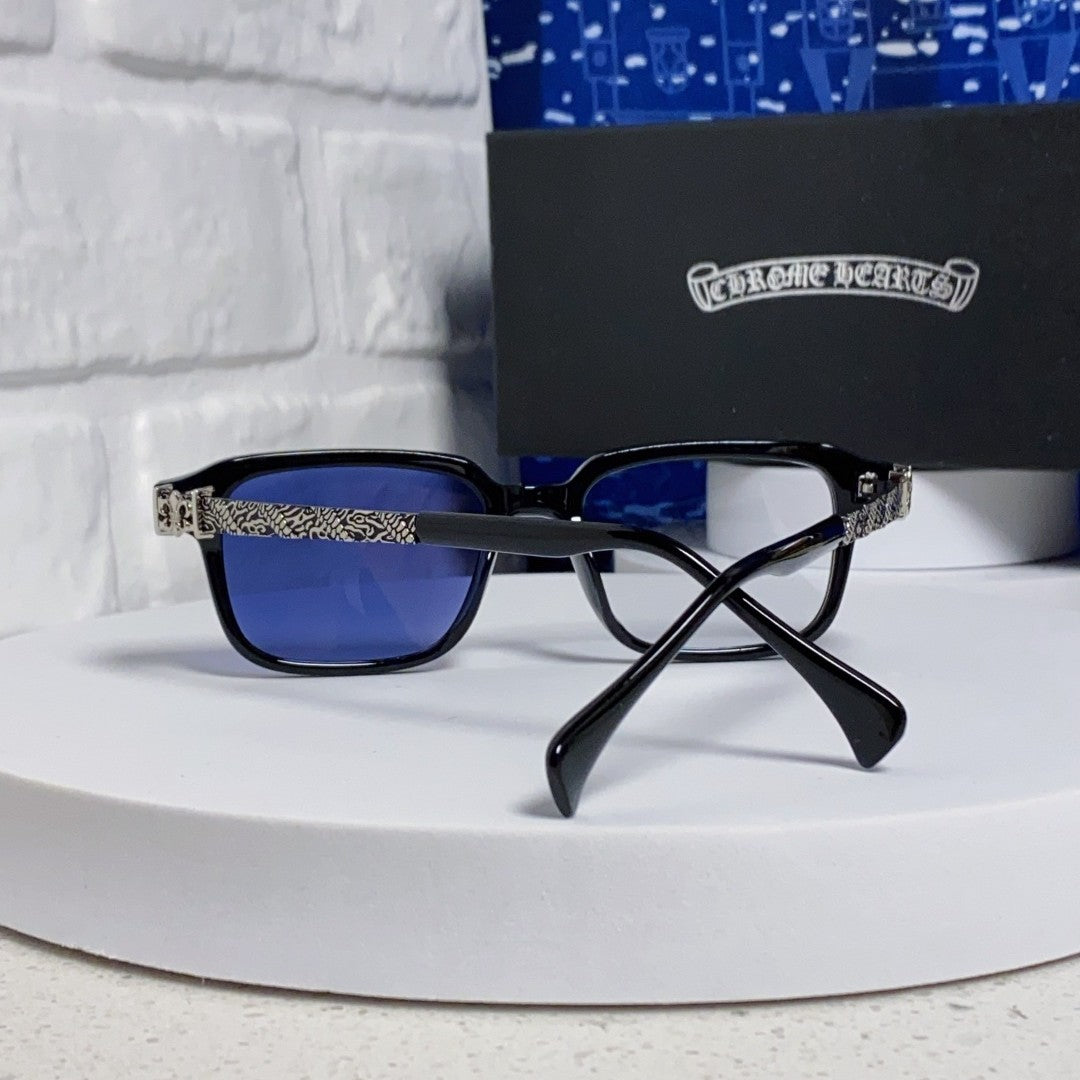 Chrome Hearts Vintage Blue Lens Sunglasses