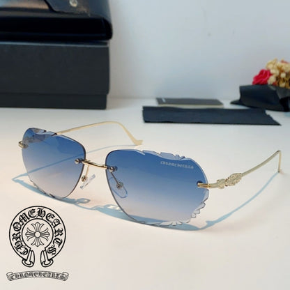 Chrome Hearts Rimless Curve Sunglasses