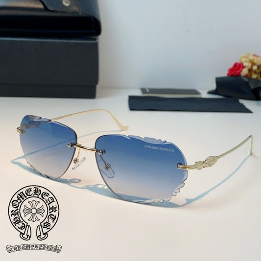 Chrome Hearts Rimless Curve Sunglasses