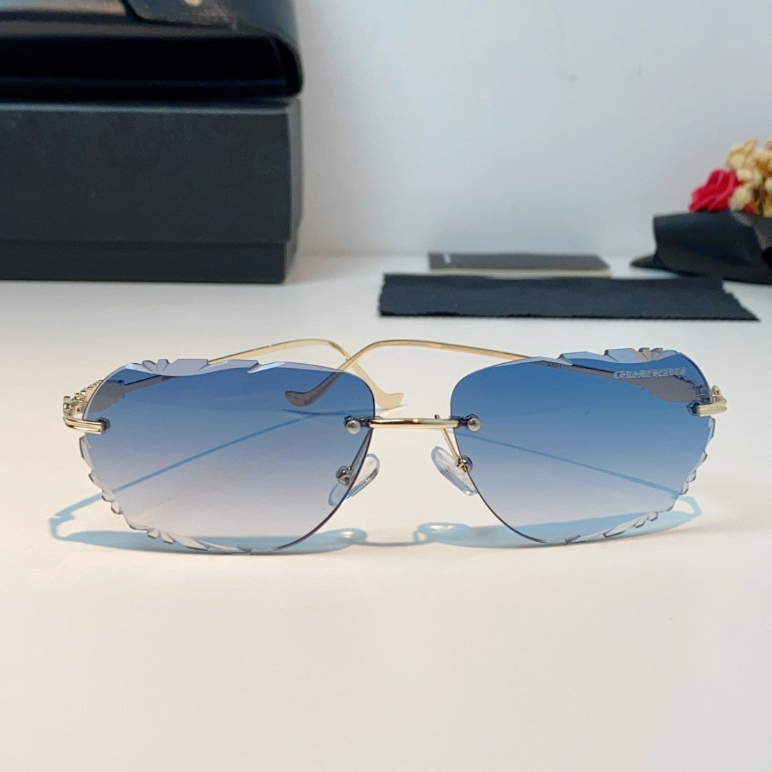 Chrome Hearts Rimless Curve Sunglasses