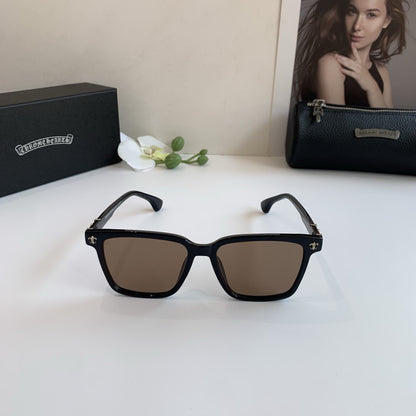 Chrome Hearts Square Brown Lens Sunglasses